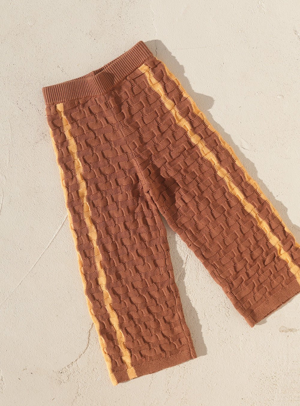 Twin Stripe Knit Pant Brown