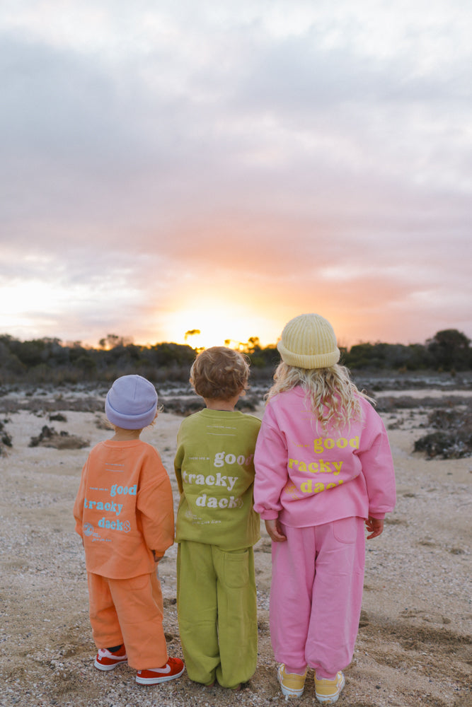 Orange Good Tracky Dack Set