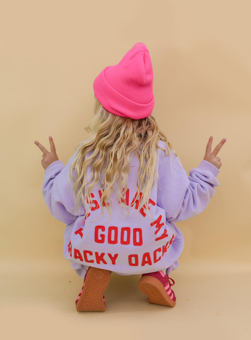 Good Tracky Pullover Lavender Red
