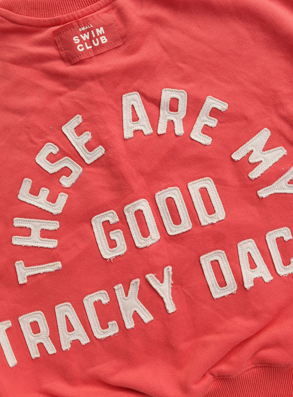 Good Tracky Pullover Red Cream